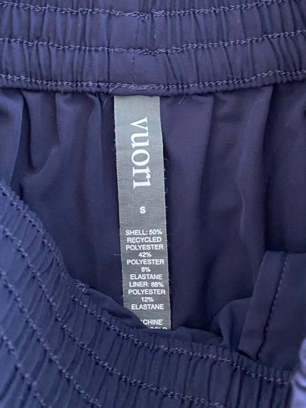 Vuori Dash Short 2.0 Size Small Navy Blue Atlantic - Picture 5 of 6